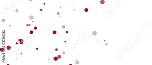 confetti png. red confetti falls from the sky. 3d