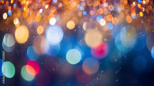 background filled with colorful bokeh creates beauty and commands attention. Multi-colored bokeh creates bright, fresh colors. This distribution of light creates a beautiful variety and adds interest.