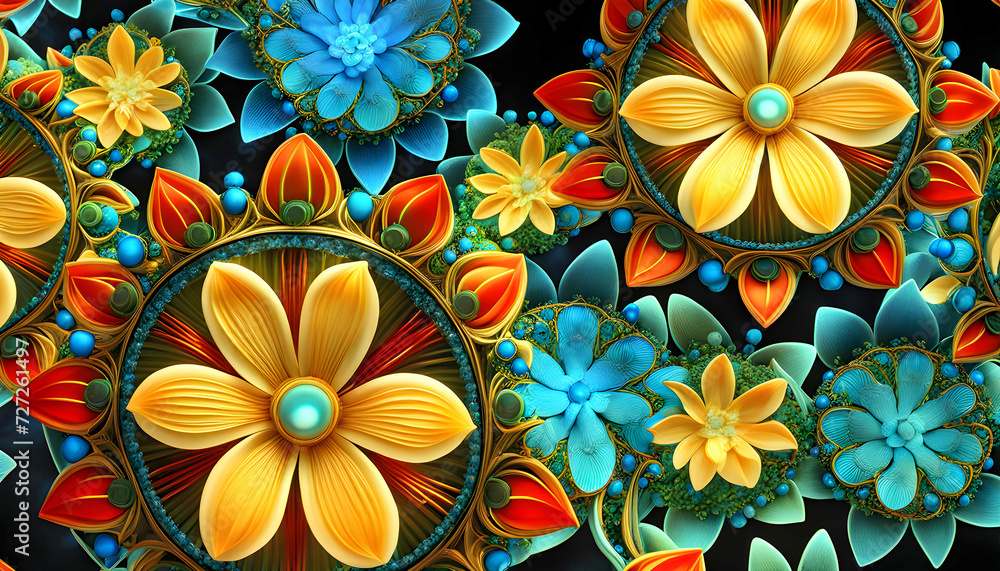 Fantastic neutron electron flowers with neon light, fantasy art, Fantastic neutron electron flowers with neon light, fantasy art,