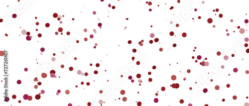 Fototapeta Naklejka Na Ścianę i Meble -  Glittering confetti on a transparent background. Holiday confetti png. red confetti falls from the sky.