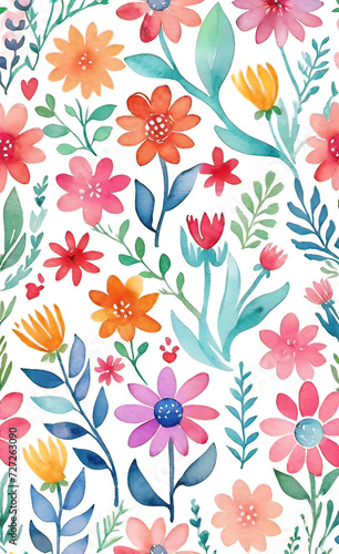 Vector illustration, Floral blooming romantic feminine seamless pattern with imitation patterns, seamless pattern for print, background for smartphone and shorts,