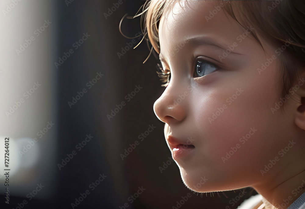 Surprised little child looking up, portrait of a child, concept of a happy and healthy childhood, Surprised little child looking up, portrait of a child, concept of a happy and healthy childhood,