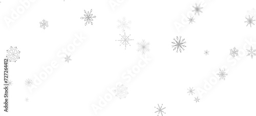 Gentle Snow Drift: Mind-Blowing 3D Illustration of Falling Holiday Snowflakes