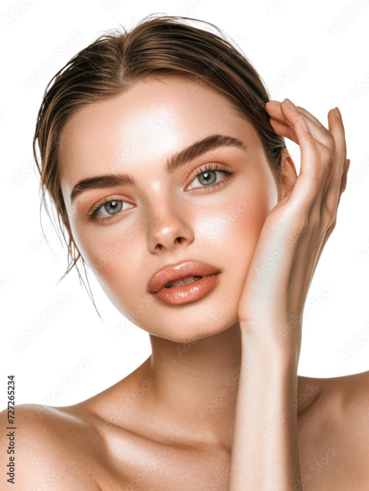Beauty female model transparent background Beauty female model transparent background