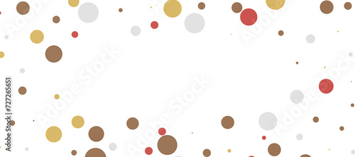 Multicolored paper confetti on transparent background. Realistic confetti flying. Colorful scattered items to holiday decorations.