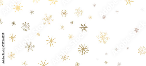 Wallpaper Mural With Realistic Snowflakes Overlay On Light Silver Backdrop. Xmas Holidays Torontodigital.ca