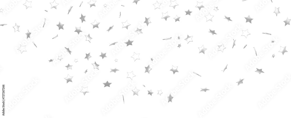 Silver stars falling from the sky. Abstract arc background. Glitter pattern for banner. Silver stars falling from the sky. Abstract arc background. Glitter pattern for banner.