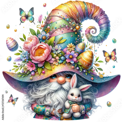 Easter Gnome Clipart | Cute Holiday Gnomes for Spring Celebrations Whimsical Easter Gnomes | Festive Spring Clipart for Decorations Happy Easter Gnome Illustration | Seasonal Holiday Digital Art