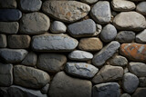 Close-up stone wall in shades of gray