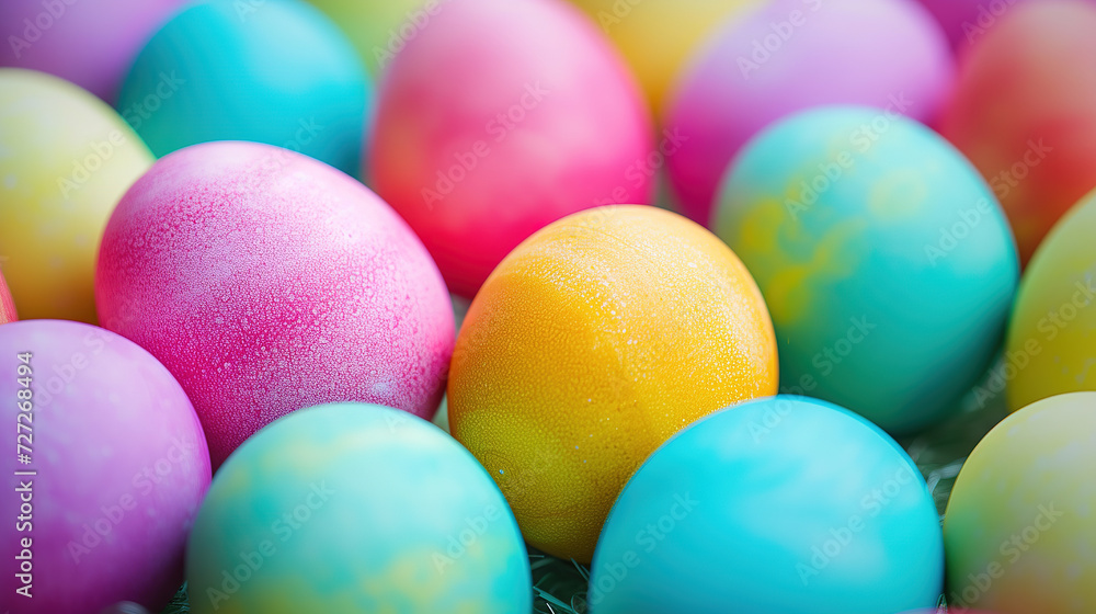 closeup view of colorful easter eggs background closeup view of colorful easter eggs background