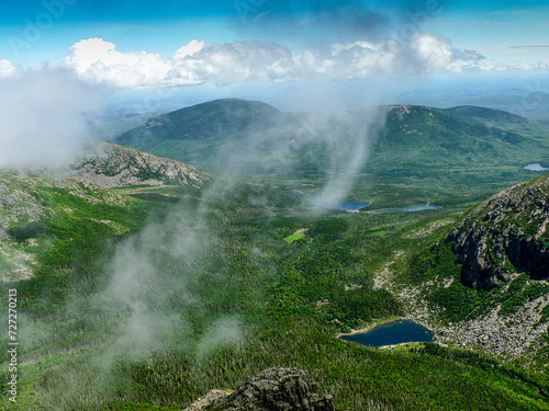 The Basin with Turner Mountain in the Background, Baxter State Park in Summer, Maine photo