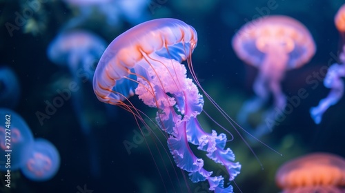 jellyfish on the seabed. © Yahor Shylau 