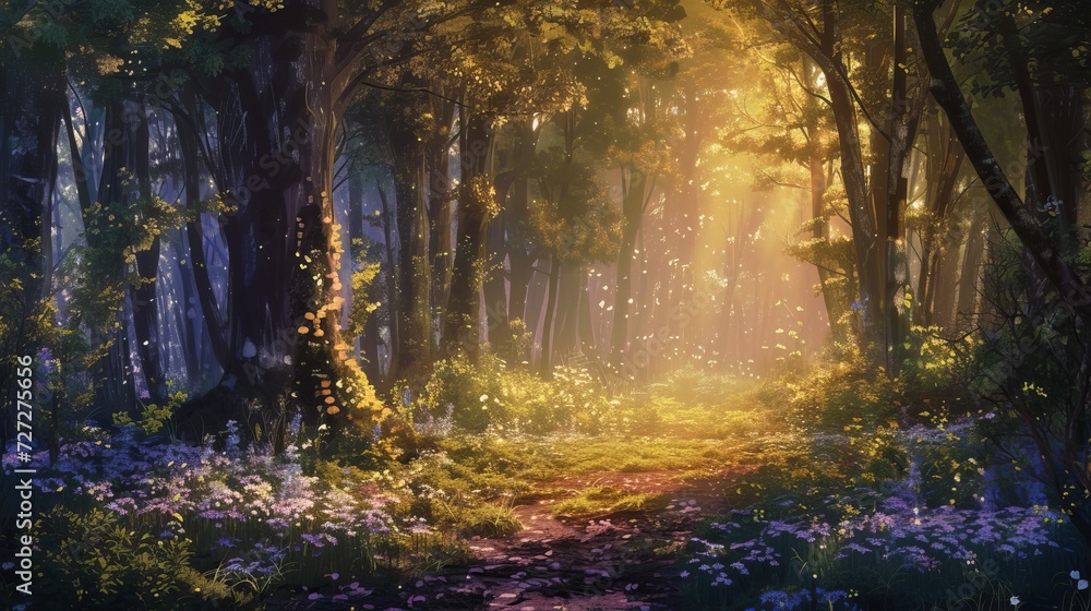 fairy forest illustration.