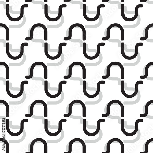 Vector seamless pattern. Stylish repeating texture. Linear repeating print