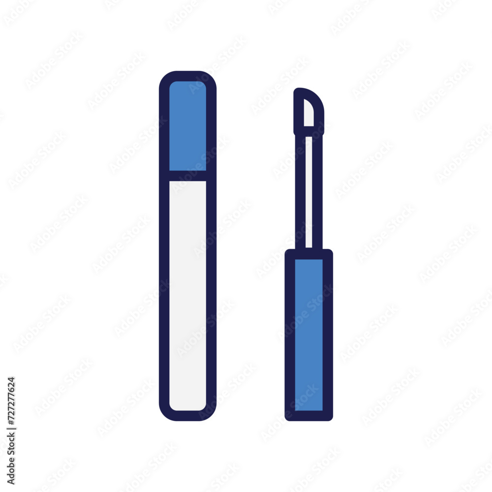 lip gloss icon with white background vector stock illustration lip gloss icon with white background vector stock illustration