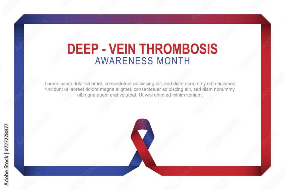 Deep Vein Thrombosis Awareness Month background. Stock Vector | Adobe Stock