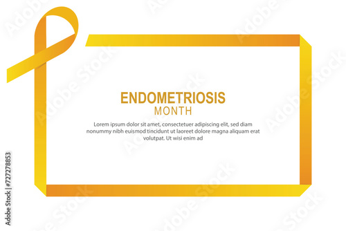Endometriosis Month background.