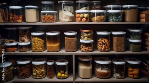 Organized Pantry Closet from Above 