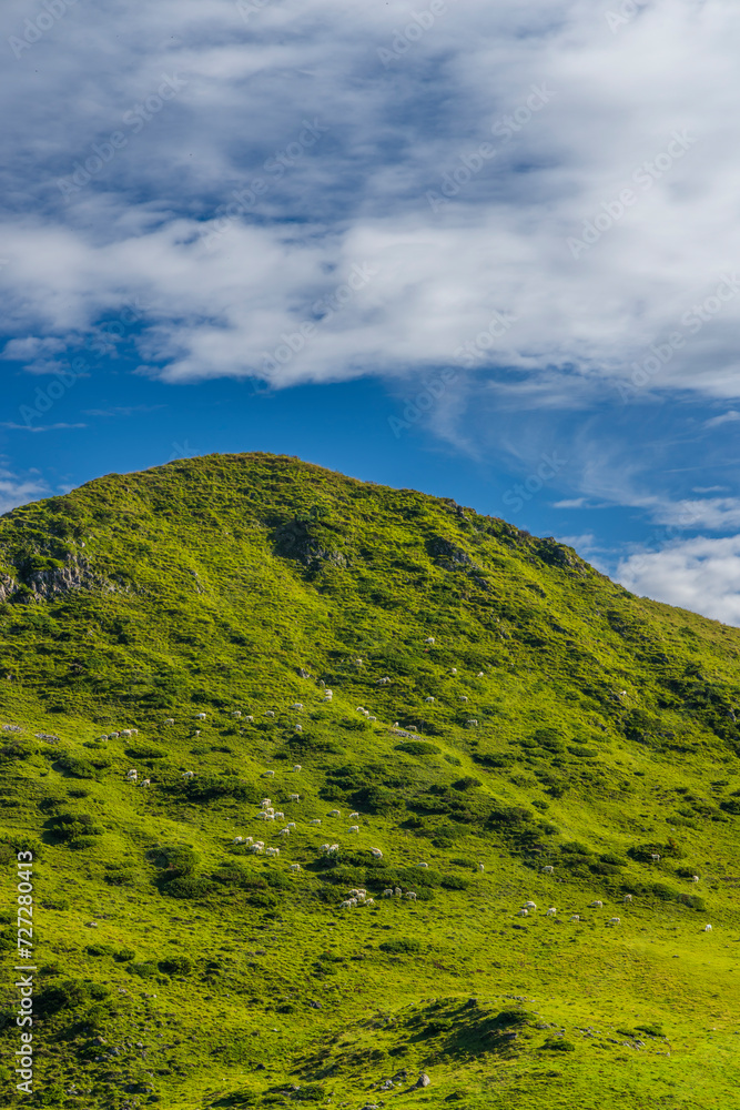 Landscape near Col d'Agnes, Department of Ariege, Pyrenees, France Landscape near Col d'Agnes, Department of Ariege, Pyrenees, France