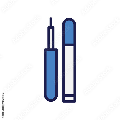 eyeliner icon with white background vector stock illustration