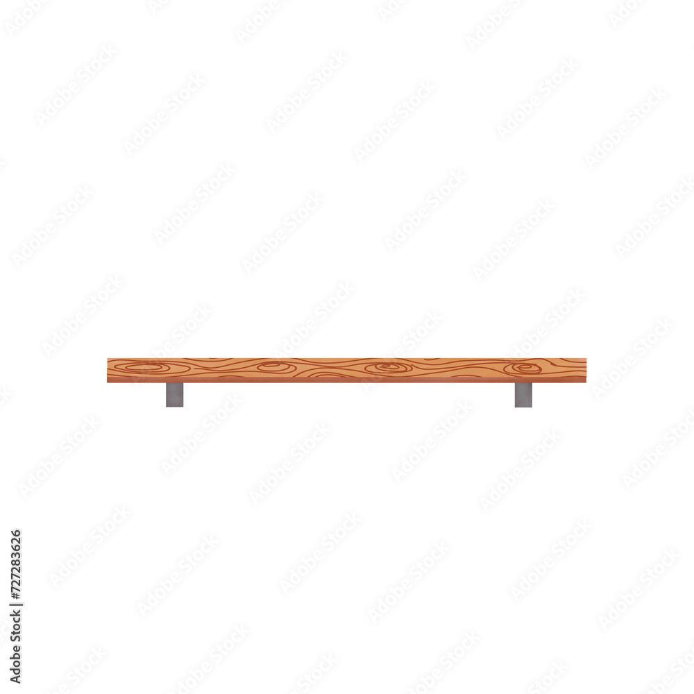 Wooden shelf
