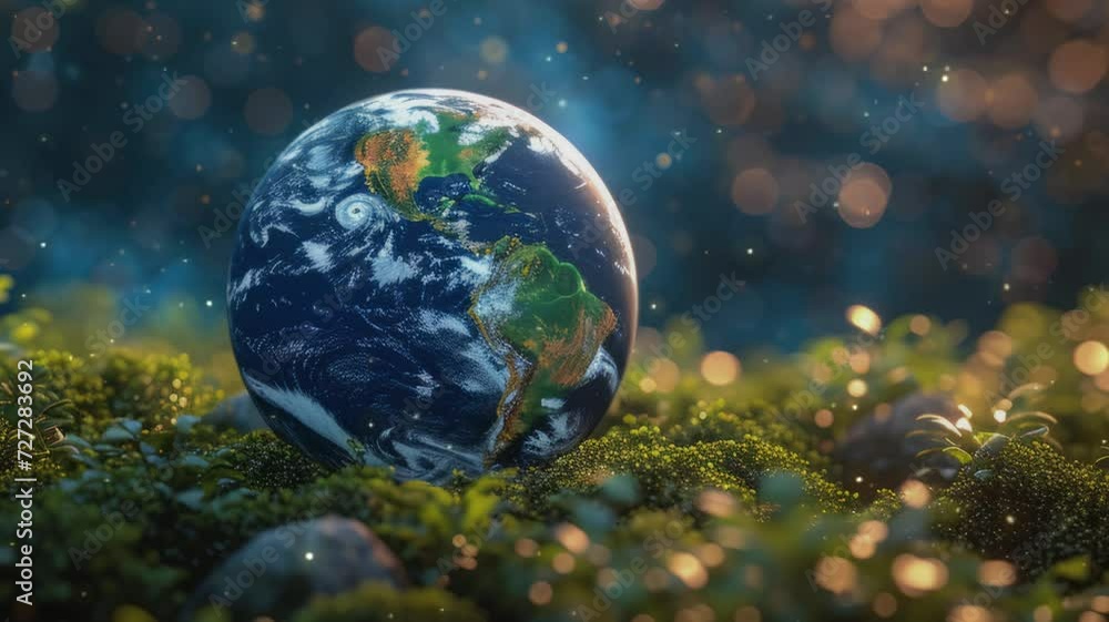 Earth Day Background. With Copy Spcae For Text. Planet Earth Earth Day Background. With Copy Spcae For Text. Planet Earth