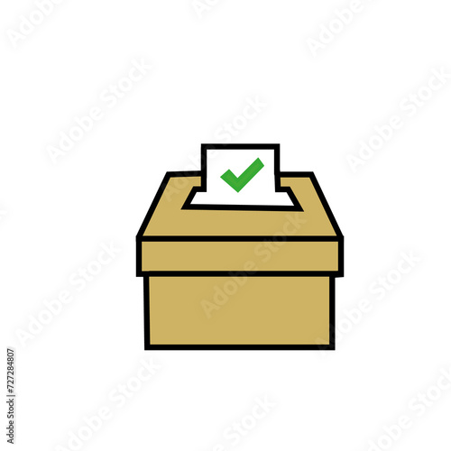 Voting Ballot box Vector Illustration