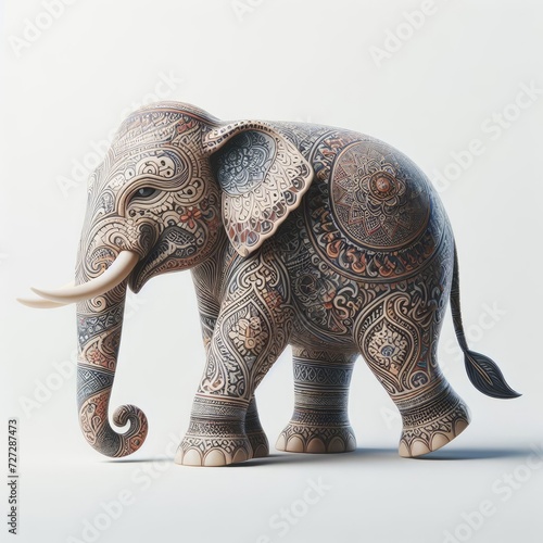 colorful elephant cartoon illustration 
