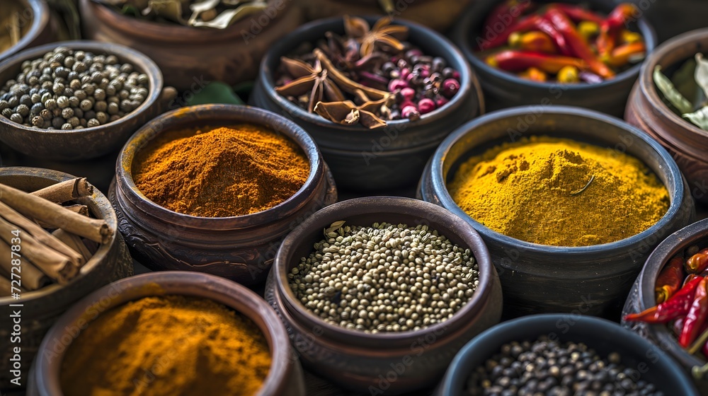 spices and herbs in bowl