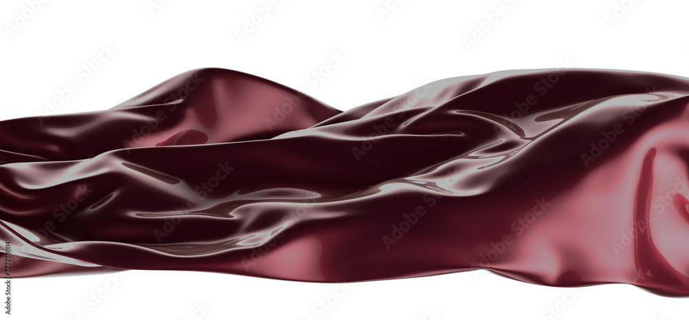 Red ribbon silk cloth fly cloth floating fabric background, 3d rendering Red ribbon silk cloth fly cloth floating fabric background, 3d rendering