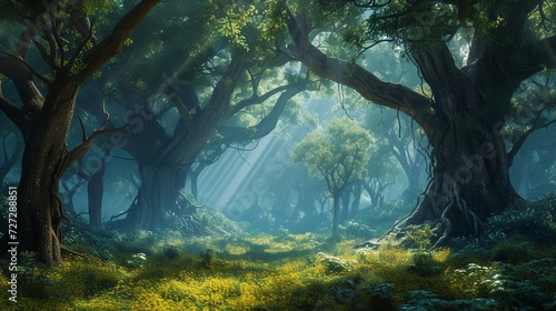 Beautiful Fairytale Enchanted Forest - Magical Realm  
