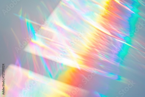 Rainbow light refraction overlay effect for photos and mockups.
