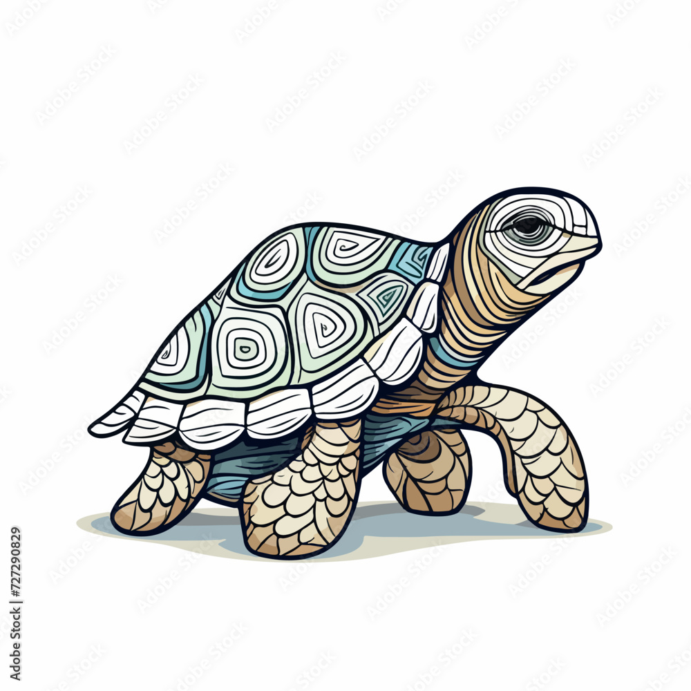 Tortoise in cartoon, doodle style. Image for t shirt. Isolated 2d vector illustration in logo, icon, sketch style, Eps 10. AI Generative Tortoise in cartoon, doodle style. Image for t shirt. Isolated 2d vector illustration in logo, icon, sketch style, Eps 10. AI Generative