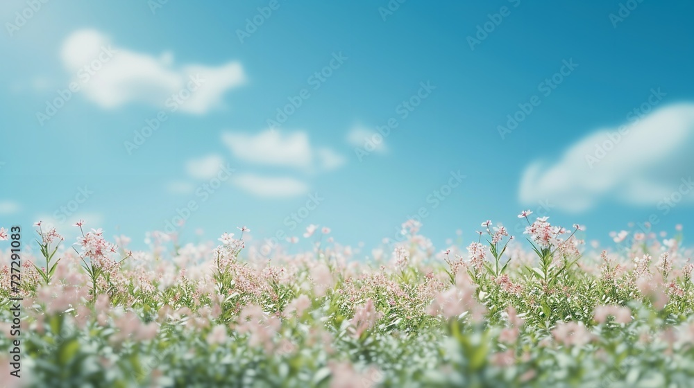 Field in Summer - Minimalist Style Background

