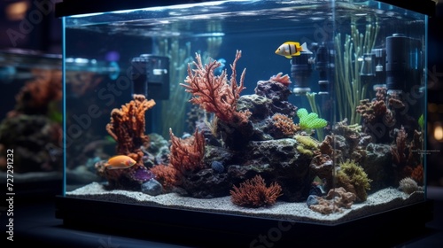 A Fish Tank Filled With Various Types of Fish © yousaf