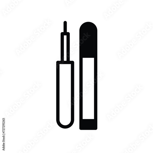 eyeliner icon with white background vector stock illustration