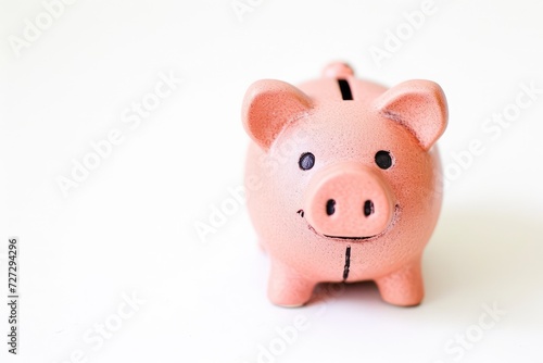 Piggy Bank Isolated  Money Box  Saving Pig  Small Moneybox  Planning Home Finances Concept