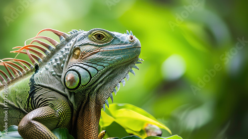 wallpaper of a iguana  close up empty copy space