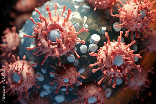 Closeup Image Of Bacteria