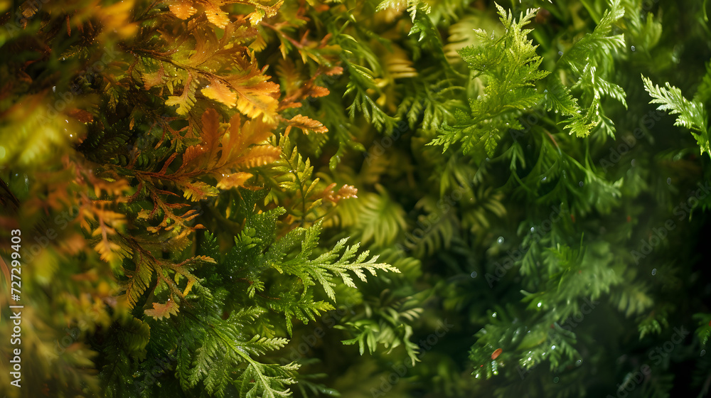Close-Up of Green Plant With Yellow Leaves Close-Up of Green Plant With Yellow Leaves