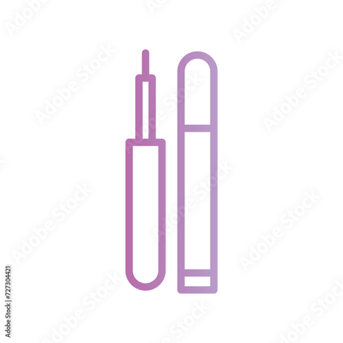 eyeliner icon with white background vector stock illustration