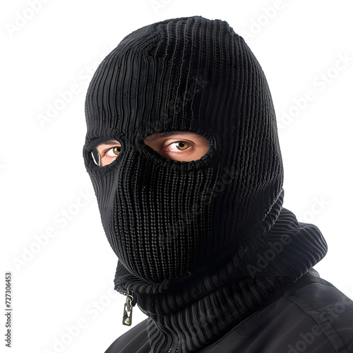 burglar in mask isolated on transparent background  © TimeaPeter