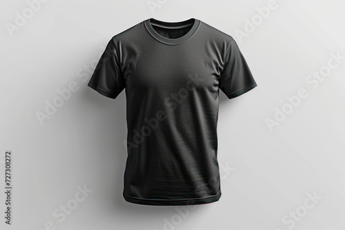mock up black t-shirt