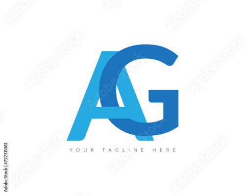 Free Download Creative Modern AG Latter Logo Template vector Abstract Monogram Symbol victor illustration. - GFXLoad