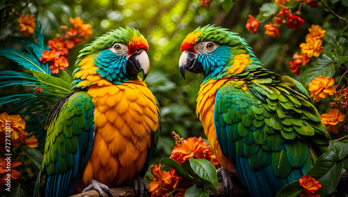 blue and yellow macaw