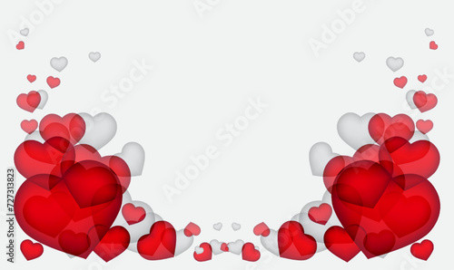 Balink Heart Background, valentine background with hearts and flowers