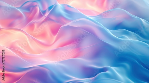 Abstract coral blue pastel fluid texture wave background with its soothing hues. 