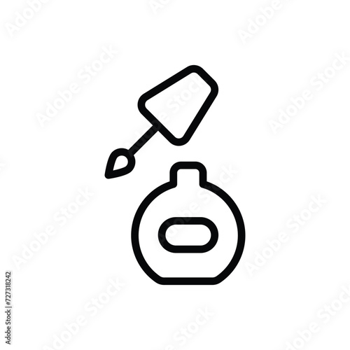 nail polis icon with white background vector stock illustration