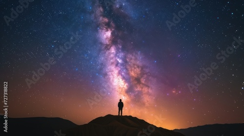 Milky Way. Mesmerizing space background. Stars dance. © DreamPointArt