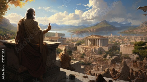 Greek philosophers led lives filled with vibrant discussions, where ideas and knowledge thrived.